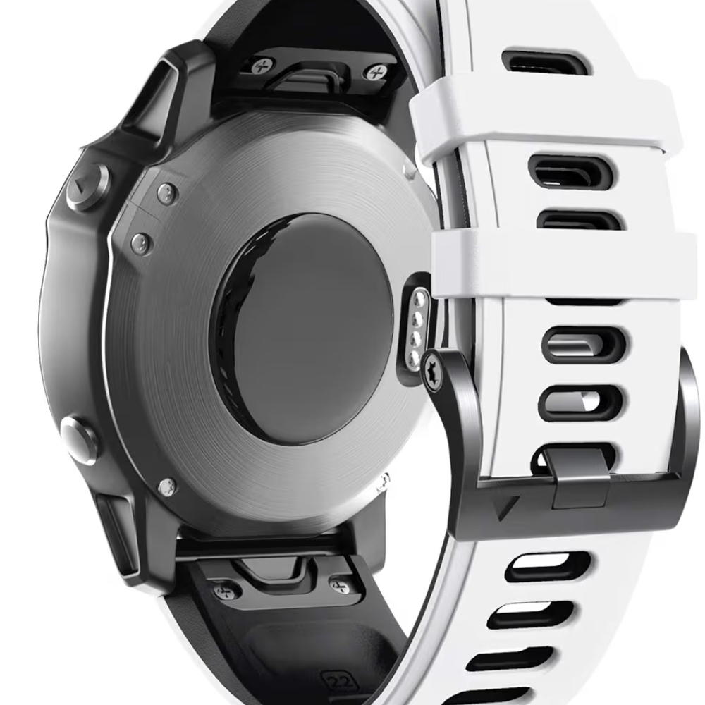 Smartwatch with White and Black Band